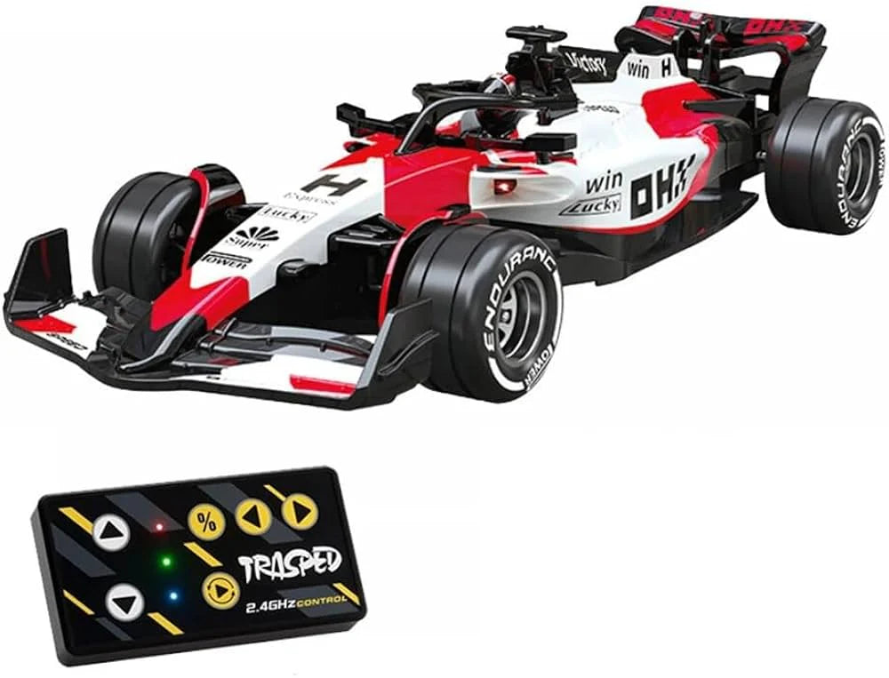 F1 Trasped 1:64 Mini RC Alloy Racing Car with 2.4GHz Speed Control