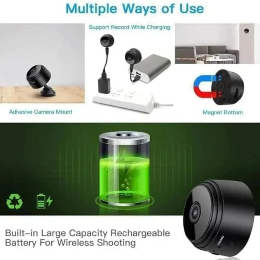 Pack of 2 - HD Magnetic Mini Camera