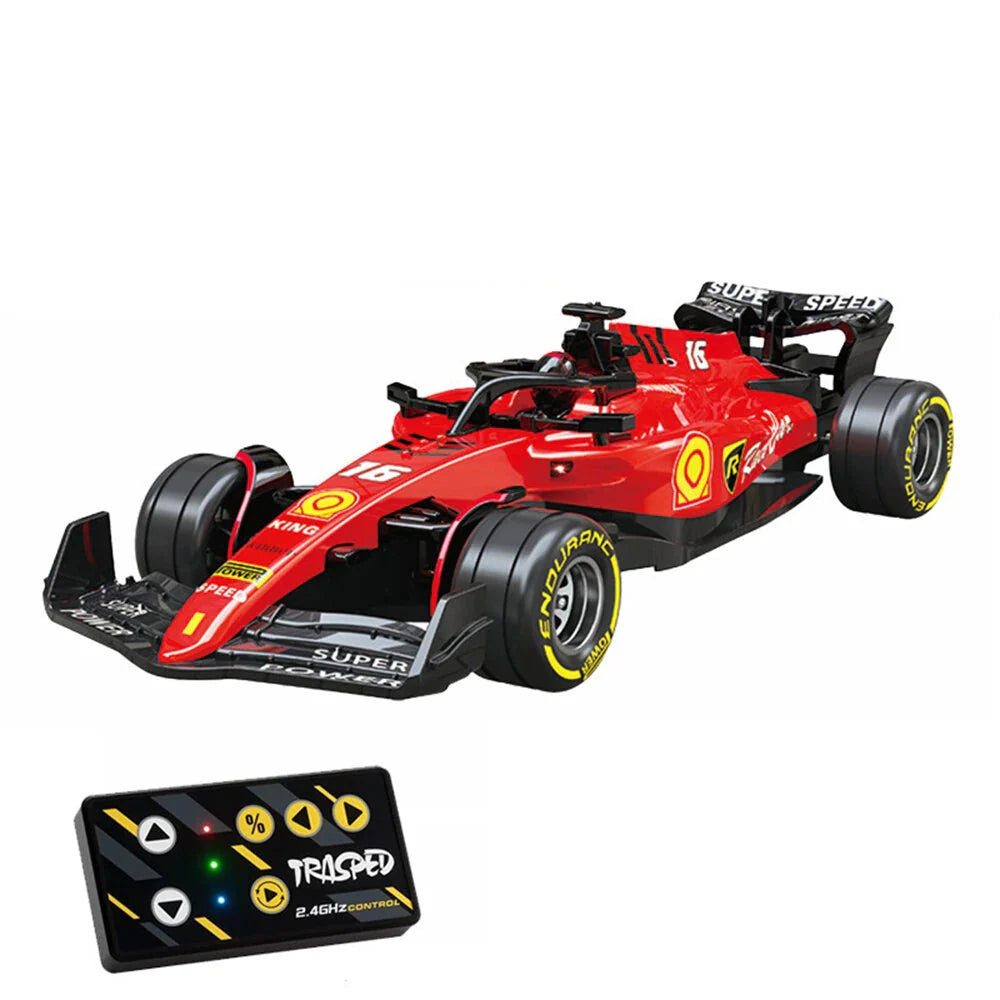 F1 Trasped 1:64 Mini RC Alloy Racing Car with 2.4GHz Speed Control
