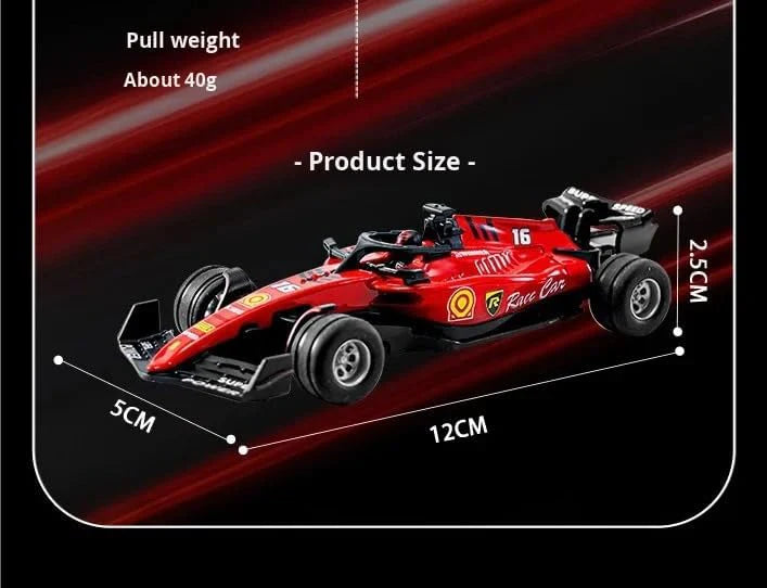 F1 Trasped 1:64 Mini RC Alloy Racing Car with 2.4GHz Speed Control