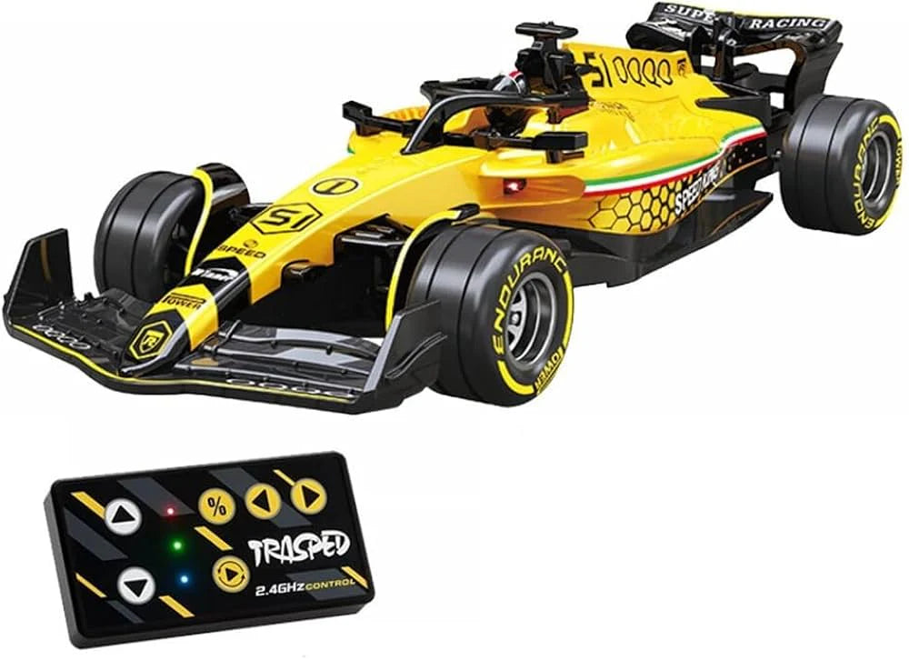 F1 Trasped 1:64 Mini RC Alloy Racing Car with 2.4GHz Speed Control
