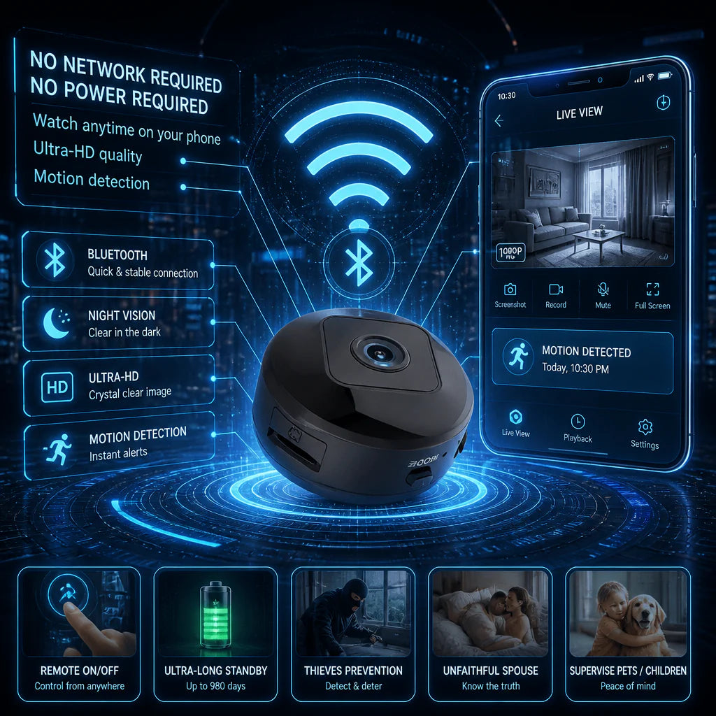 Mini HD WiFi Security Camera – 1080P Wireless Magnetic Camera with Night Vision